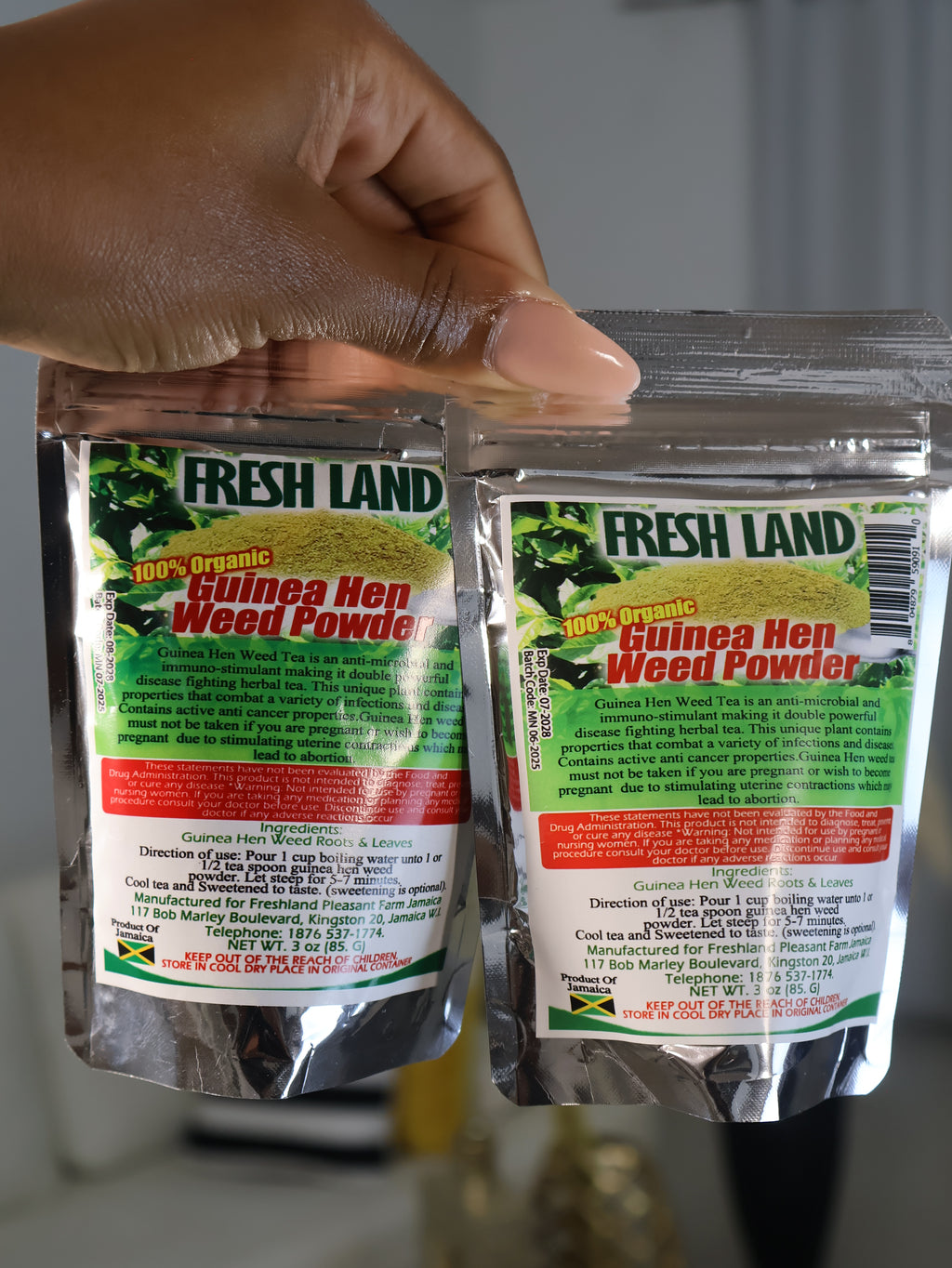 Organic Guinea Hen Weed Root Tea Jamaican