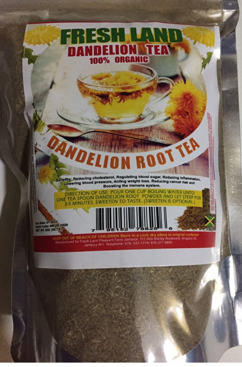 Fresh Land Organic Dandelion Root Tea Powder
