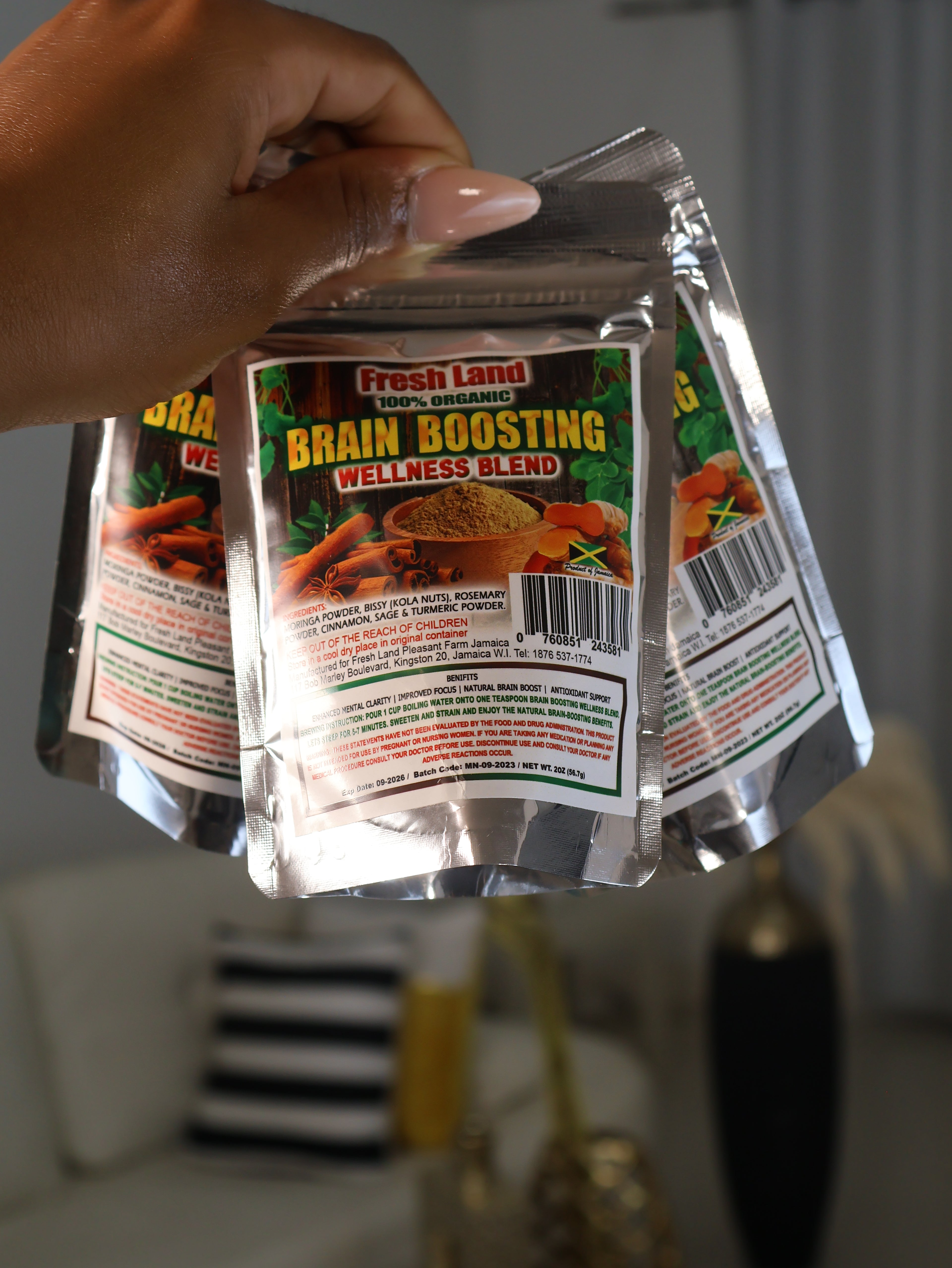 Fresh Land Organic Brain Boost Wellness Blend Tea