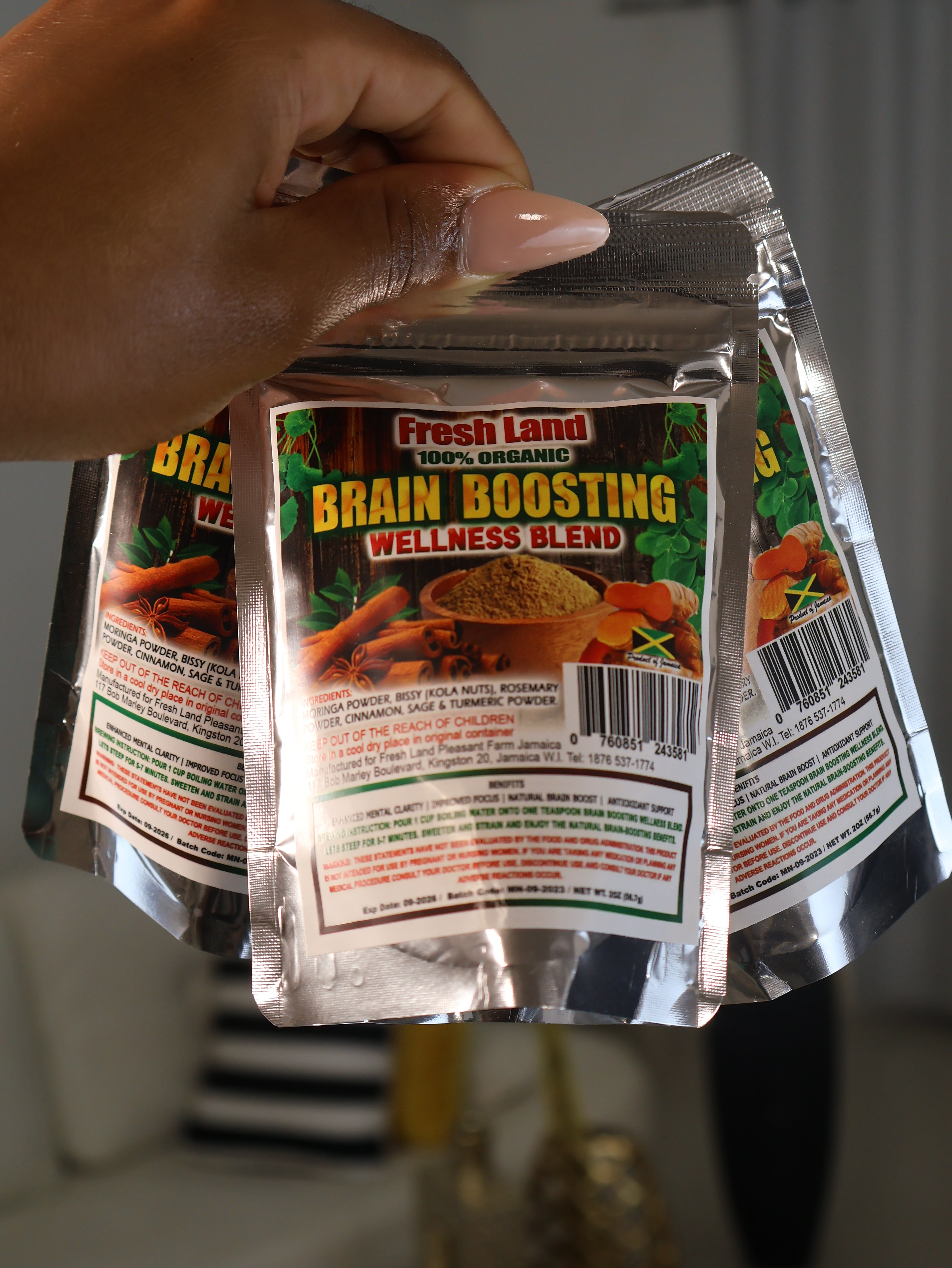 Fresh Land Organic Brain Boost Wellness Blend Tea