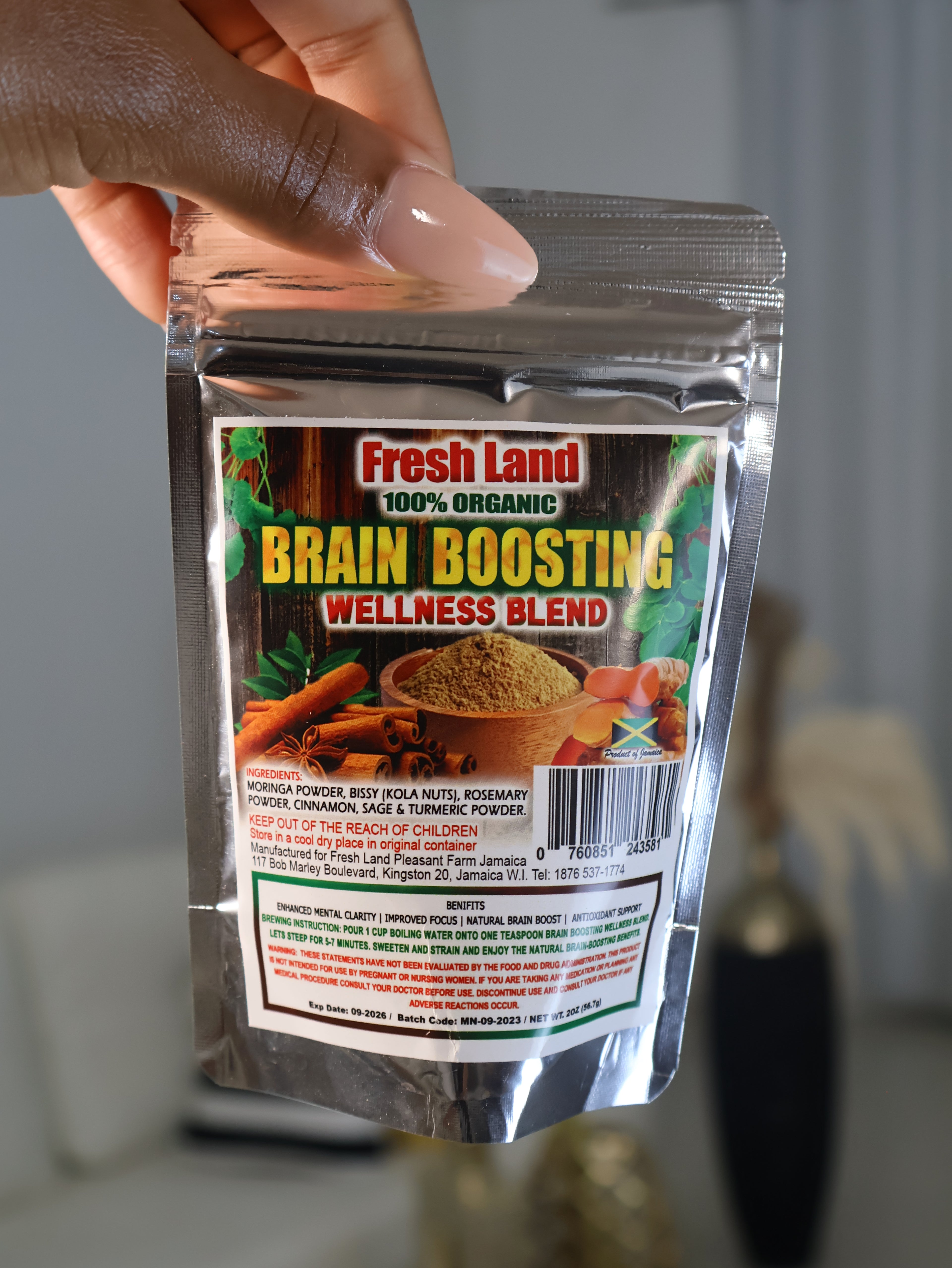 Fresh Land Organic Brain Boost Wellness Blend Tea